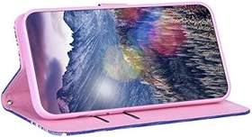 Resim Uposao Kılıfı P30 Lite Cüzdan Kapaklı Kapak Deri Kitap Cüzdan Kılıf Standı Fonksiyonlu Manyetik Kapatma Kitapçık Kadın Kız Erkek, Beyaz Kayış 