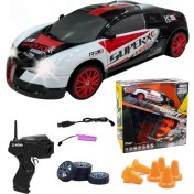 Resim Vardem Oyuncak Vardem Işıklı Uzaktan Kumandalı Full Fonksiyon 2.4g Şarjlı 1:24 Drift Atan Araba Rc Yarış Arabası 15+Km Hız 