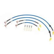 Resim Forge Motorsport Volkswagen Golf 8R Çelik Fren Hortumu - Transparent Blue 