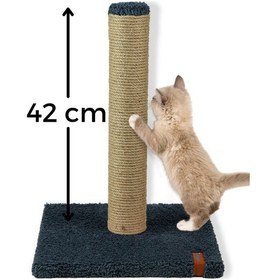 Resim Tırmalama Ekonomik Tırmalama Tahtası 42 Cm Peluş Tırmalama Tahtası Antrasit 