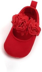 Resim GALPADA 1 Çift Çocuk Bale Ayakkabıları Çocuk Bale Ayakkabıları İpli Bale Ayakkabıları Rahat Dans Ayakkabıları Bebek Yürüteci Bebek Beşik Kız Dans Ayakkabıları Dans Daireler Güller Bebek 