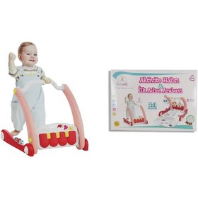Resim Babycim Aktivite Halısı & İlk Adım Arabası - Pembe 