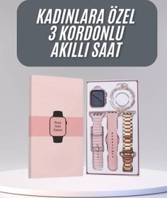 Resim Lotus Akıllı Saat 3 Kordonlu Ve Aksesuarlı Bayanlar Için Şık Rose renk LOTUS-U768IU7 