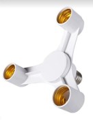 Resim Genel Markalar E 27 3'lü Duy - Duy Çoklayıcı - Duy Çoğaltıcı - 1 In 3 E 27 Duy 