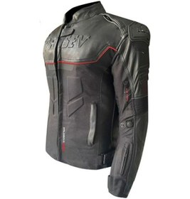 Resim Motosiklet Kadın Montu 4 Mevsim Full Koruma Deri Ve Maxdura 600-d Kumaş Women Motor Mont Leather V2 