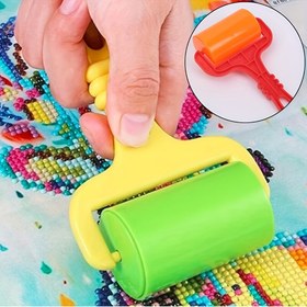 Resim Kış, yeni yıl için 1 adet plastik rastgele renk lastik rulo, taşlı boya aracı, güçlendirilmiş plastik rulo, haç işi kendin yap aksesuarları 