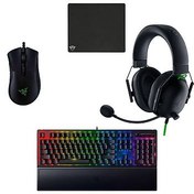 Resim Razer BlackWidow V3 Mekanik Kablolu Oyuncu Ekipman Seti-3 (Blackshark - Deathadder Mini- Gxt754) 