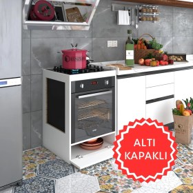 Resim Kenzlife ankastre modülü kabini vanadyum3 byz fırın ocak dolabı kapaklı 