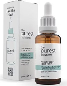 Resim The Purest Solutions Gözenek Siyah Nokta ve Akne Giderici Bakım Serumu 30 ml (Niacinamide 5% + Zinc PCA 1%) 
