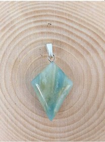 Resim Amazonit Taşı Ok Ucu Şekilli Kolye Ucu 42635 