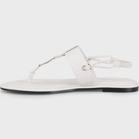 Resim Calvin Klein Logo Detaylı Parmak Arası Sandalet HW0HW02926PGA SANDALET HW0HW02926 PGA 