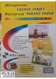 Resim A4 250 G 20 Adet Parlak Fotoğraf Kağıdı Microporous Waterproof 