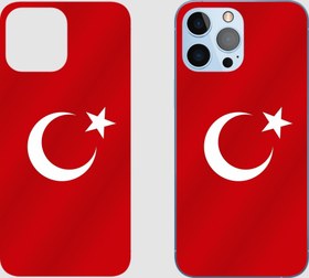 Resim Sony Xperia 1 Türk Bayrağı Arka Kaplama 