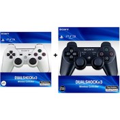 Resim Sony PS3 Dualshock 3 Beyaz Siyah PS3 Kol Joystick Sony