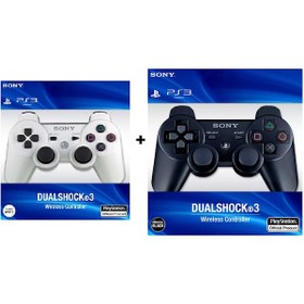 Resim Sony PS3 Dualshock 3 Beyaz Siyah PS3 Kol Joystick 