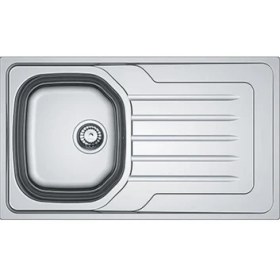 Resim Franke Oll 611 Sağ Damlalıklı Dekorlu Inox Tezgahüstü Eviye 