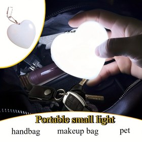 Resim Taşınabilir Dokunmatik Kontrol Çok Amaçlı LED Gece Lambası, Makyaj Çantası Lambası, El Çantası Lambası, Cüzdan Lambası, El Feneri, Masaüstü Lambası, Fantezi Düz Renk Plastik Parlatılmış Serbest Duran Yükseltili ile Toggle Anahtarı, Çeşitli Oda Tipleri için Güçlendirilen Düğme Pil (Diameter <20mm) 