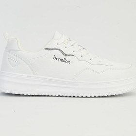 Resim Benetton 11200 İthal Memory Foam Erkek Spor Ayakkabı 267800001812 05 Beyaz Beyaz 