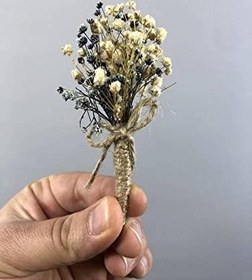 Resim Füme Otlu Damat Yaka Çiçeği 5 Adet 