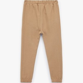 Resim Koton Waffle Kumaş Pamuklu Beli Bağlamalı Lastikli Paça Jogger Eşofman Altı Kahverengi 6smb40013tk Kahve 