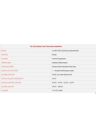 Resim Rcon Rc 205 Kablolu Oda Termostatı Dijital Yatık Ekran 