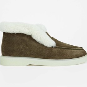 Resim Tamer Tanca Kadın Hakiki Deri Haki Süet Casual Bot 902 4044 Bn Bot Sk23/24 Hakı Suet Haki 