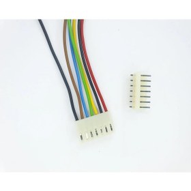 Resim 5,08mm 7 Pin Kablolu Konnektör Takım 10cm - 2,50mm - Çift Taraflı 
