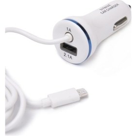 Resim Syrox C37 Araç Şarj Aleti 3.1A Sabit Micro Usb Kablo + Usb Port B 