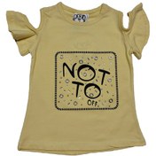 Resim Not To Off Baskılı Kız Bebek Tek Üst Sarı (549283809) - Sarı-12 Ay 