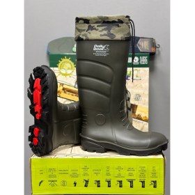 Resim Polly Boot Galaxy Vega Koyu Haki Uzun Boğazlı Çizme 37+6 cm ( Termal Çorap Hediyeli ) 