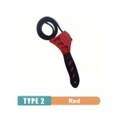 Resim Gateesat Kırmızı 6 İnç Çok Amaçlı Kayışlı Anahtar, Plastik Ayarlanabilir Şişe Açacağı, Oto Tamir Filtre Aleti 