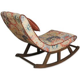 Resim Asedia Asedia Miskin Ceviz Çiçekli Sallanan Sandalye Dinlenme Koltuğu 