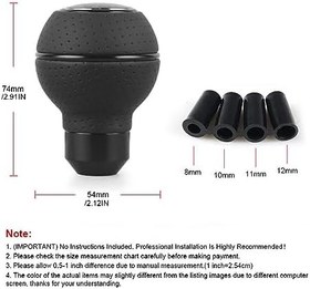 Resim Rahat ve Dayanıklı Teçhizat Evrensel Araba Vites Topuzu Güvenilir Değiştirme Hızı 5 Hız Kolay Kurulum Maçı, Siyah 