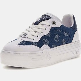 Resim Guess Swole 4g Ve Peony Logolu Kadın Sneaker Ayakkabı Flpsw2den12 Mavi 