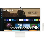 Resim Samsung M8 Serisi LS32BM801UUXUF UHD 32” Dahili Kameralı Akıllı Monitör Beyaz 