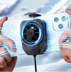 Resim EXENAR Gaming Cep Telefon Hava Soğutma Fanı Radyatör Soğutucu İos Android Pubg Gaming Soğutucu Uyumlu 