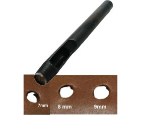 Resim Yuvarlak Vurma Deri Delik Zımbası 7-9 No Arası Deri El Aleti 