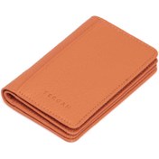 Resim Turuncu Deri Unisex Kredi Kartlık - S1KK00001601-J35 