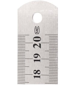 Resim Çift Taraflı Paslanmaz Çelik Cetvel 20 CM Metal 