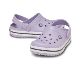 Resim Crocband Clog K Benekli Bantlı Lila Çocuk Terlik-10870 Lila 