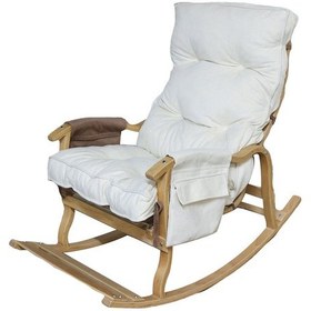 Resim Mobildeco Sultan Lüx Kahve Krem Ahşap Çift Renklı/cepli Sallanan Ceviz 