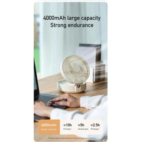 Resim Sunshinee Uzaktan Kumanda Kablosuz Duvara Monte Sirkülasyon Hava Soğutma Fanı, LED Işık ile Katlanır Elektrikli Vantilatör Masa Fanı, A (Yurt Dışından) 