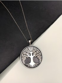 Resim design albatros jewelry Hayat Ağacı Gümüş Kolye 