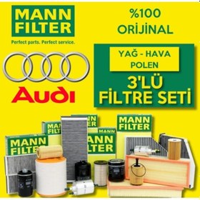 Resim Audi A3 1.6 Tdı Mann Filtre Bakım Seti 2009-2013 (495301936) 