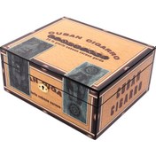 Resim Cuban Cigarro Baskı Humidor 