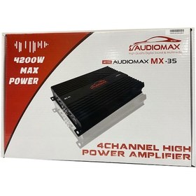 Resim Audiomax Amfi 4200w 4 70w Rms 4 Kanal Oto Amfi Yeni Pro Seri 