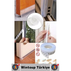 Resim Premium Kapı Altı Pencere Rüzgar Toz Isı Böcek Haşere Önleyen Rüzgar Kesici Bant 3 Metre 3 Adet 