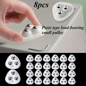 Resim 8 Adet Ağır Hizmet Tipi Beyaz Plastik 360° Dönebilen Paslanmaz Çelik Rulmanlı Tekerlekler - 3 Toplu Yatak Sistemi, Takma Gerektirmeyen Kurulum, Mutfak Sandalyeleri Ofis Koltukları ve Büyük Eşyalar İçin Pürüzsüz Kayar Zemin Tekerleği ile Kolay Bakım Sunan Dayanıklı Çözüm, Döner Tekerlekler, Ağır Hizmet Tipi Döner Tekerlekler, Döner Tekerlekl Mobilya Tekerlekleri, Döner Tekerlekler, Mobilya Tekerlekleri, Ağır Hizmet Tipi Tekerlekler, Tekerlekli Araba Tekerleri, 