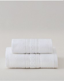 Resim Madame Coco Alice Yüz Havlusu - Beyaz - 50x80 Cm Hvlu0000000084yüz Havlusu-beyaz 