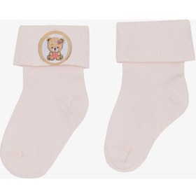 Resim Katamino Breeze Kız Bebek Soket Çorap Yavru Ayıcık Baskılı 0-18 Ay, Pembe-pembe Pembe 